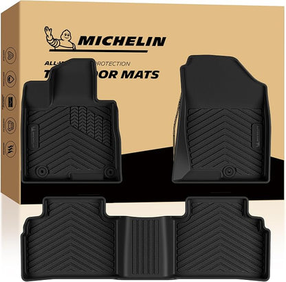 Michelin Vehicle Mats, All-Weather TPE Custom Fit Liner for 2022+ Hyundai Tucson Gas (3 Piece), Premier
