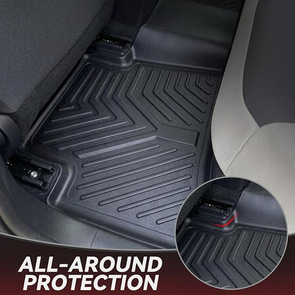 YITAMOTOR Floor Mats for Toyota Corolla 2026-2020, All Weather Custom Fit TPE Rubber Floor Liners and Trunk Mat, 1st & 2nd Row & Cargo Liner, Corolla Accessories, Black