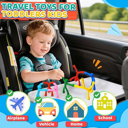 Magnetic Travel Toys for Toddlers Kids, Fidget Toys Airplane Car Travel Activities Essential,Road Trip ‌Sensory Toy Magnet People Men, Toys for 3 4 5 6 7 8 Year Old -10PCS