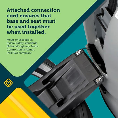 Safety 1st Turn and Go 360 ST Rotating All-in-One Convertible Car Seat, SafetySwivel Technology, SecureTech Installation, 3-in-1 Rear-Facing, Forward-Facing, Booster, 5-100 lbs, Skyline