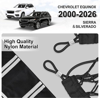Amiss Truck Bed Cargo Net with Side Organizer, Compatible with Chevy/Chevrolet Equinox 2026 2025 2024-2000 3RS 3LT Activ, Portable Storage for Pickup Cargo and Heavy Duty Hook, Exterior Accessories