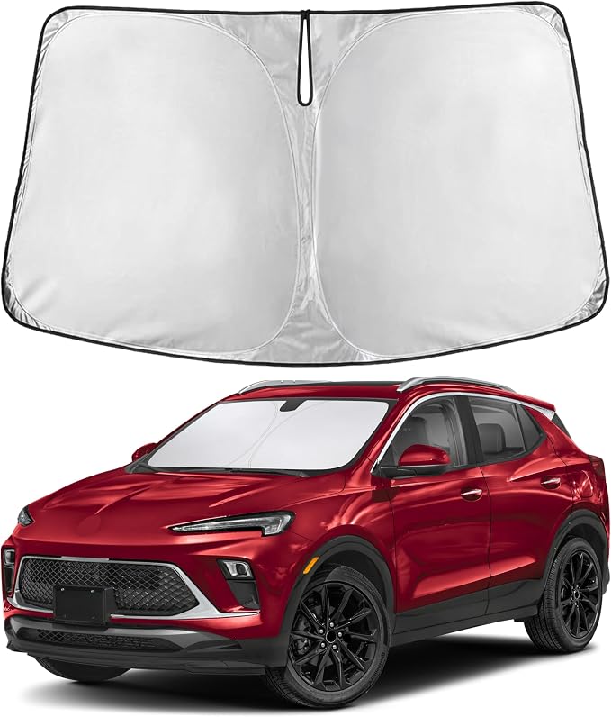 EcoNour Windshield Sunshade Compatible for Buick Encore 2020-2024 2025 2026, Sun Visor for Front Windshield & Window Sun Shade Cover, UV Heat Blocker & Protector, Car Accessories