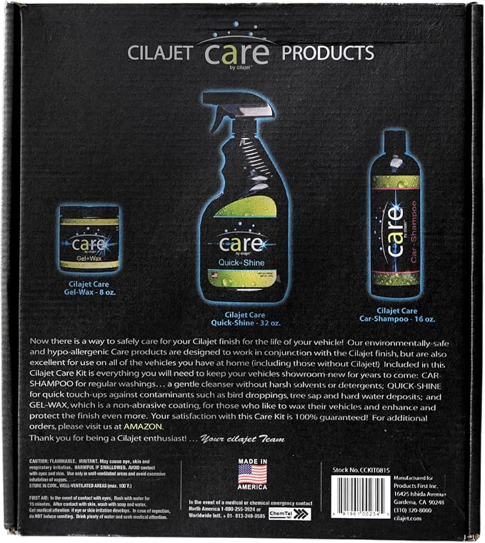 Care Car Wash Care Kit, Essential Car Cleaning Supplies, for Trucks, SUVs, and More, 5-Piece Set with Shampoo, Spray, Gel Wax, Microfiber Towels