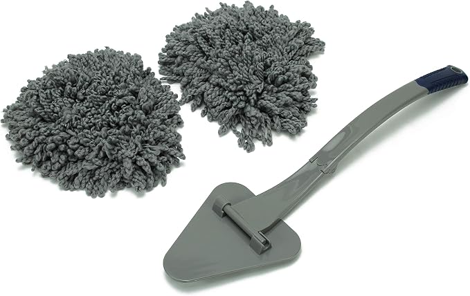 S&T INC. Super Soft Microfiber Car Duster, Pollen-Removing Dusting Wand for Car Detailing, Home and Kitchen