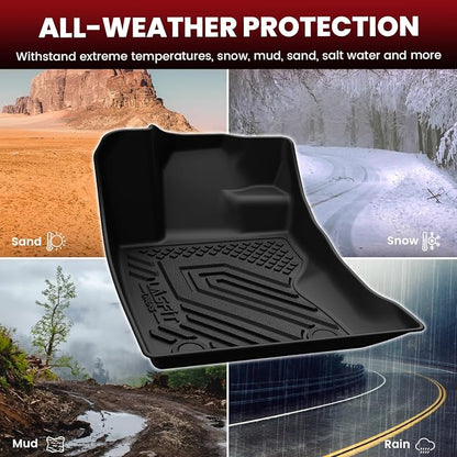 LASFIT Full Set Floor Mats for Subaru Outback 2026, All Weather TPE Custom Fit Floor Liners 1st & 2nd Row & Seat Back Mat & Cargo Mat for Outback 2026,Black