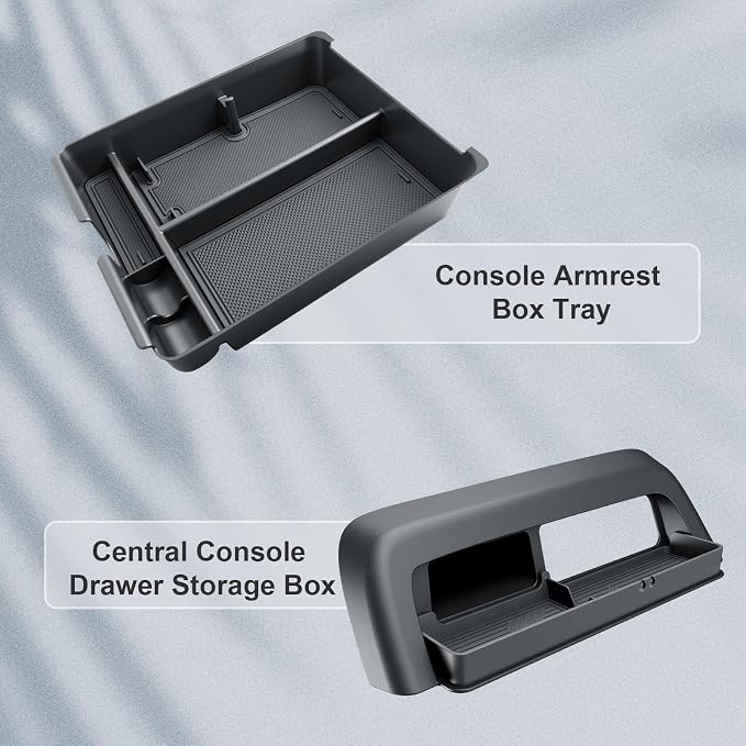 BIBIBO 2Pack for 2026 Honda Passport Center Console Organizer 2026 Honda Passport/Passport Hybrid Center Organizer Tray 2026 Passport Middle Insert Tray 2026 Passport Accessories