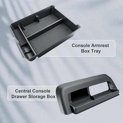 BIBIBO 2Pack for 2026 Honda Passport Center Console Organizer 2026 Honda Passport/Passport Hybrid Center Organizer Tray 2026 Passport Middle Insert Tray 2026 Passport Accessories
