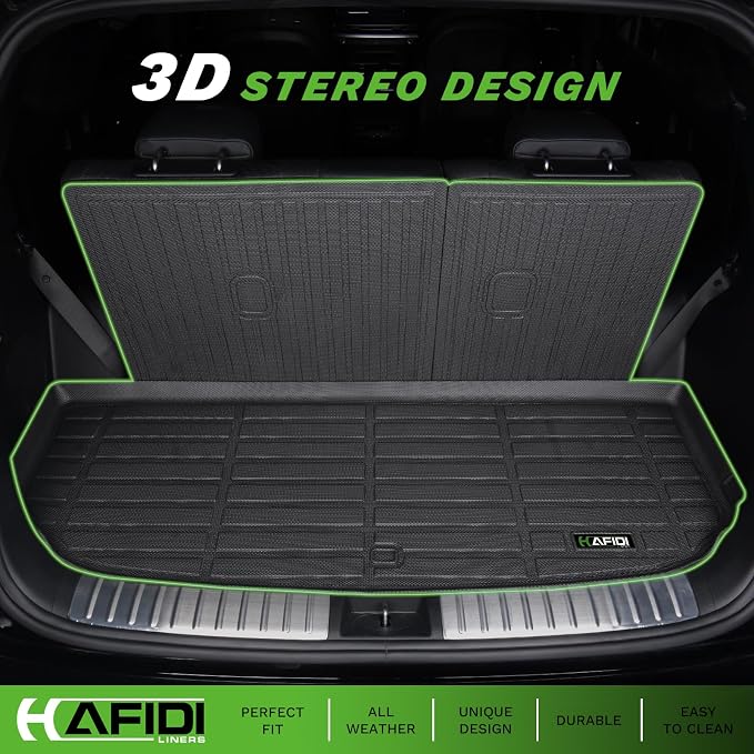 Floor Mats & Cargo Liner for 2020-2025 2026 Ford Explorer 6-Seat with Backrest Mat, All Weather Automotive Floor Liners Custom Fit Full Set Accessories-Black