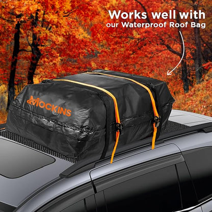 Mockins 60"x40" Anti Slip Mat for Car Top Carrier Rack & Rooftop Cargo Bag | Trimmable Car Roof Cargo Carrier Pad | Multifunctional Roof Rack Pads Mat Cargo Liner | Protective Mat for Truck SUV Van RV | Trimmable Car Roof Cargo Carrier Pad | Multifunct...