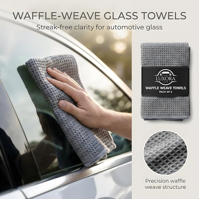 Car Cleaning Kit for Men | Professional Car Detailing Products, Wheel Brush, 2 Large 300GSM Microfibre Towels, Wash Mitts