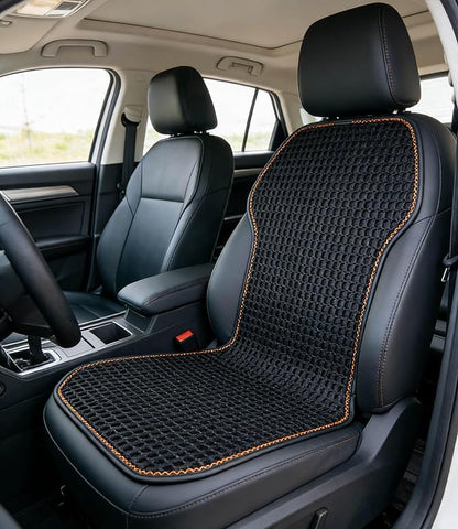 Summer 3D Air Big Mesh Car Seat Cushion Pad,Universal Fit Cooling Breathable and Vent Mesh Car Seat Cushions Cover for Truck SUV Pikup Sedan Accessories 1PCS (Black)