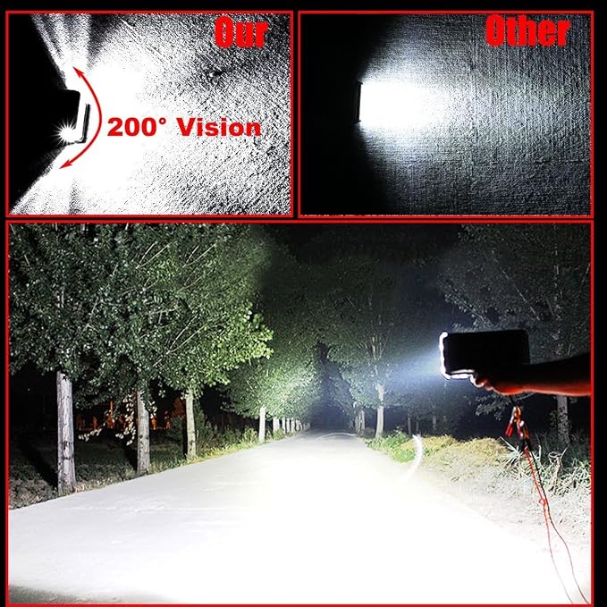 Side Shooter Light Pods, Muto-Beam 2PCS 5Inch Quad Row LED Light Bars Off Road Driving Lighting Spot Flood Combo Light Work Lights LED Fog Lights for Truck UTV ATV SUV Boat Tractor
