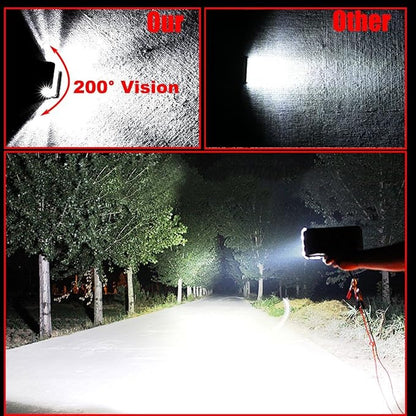 Side Shooter Light Pods, Muto-Beam 2PCS 5Inch Quad Row LED Light Bars Off Road Driving Lighting Spot Flood Combo Light Work Lights LED Fog Lights for Truck UTV ATV SUV Boat Tractor