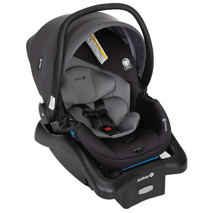 Safety 1st Smooth Ride Travel System Stroller and OnBoard FLX Infant Car Seat, Newborn to Toddler Baby Combo, Easy-Install, Large Canopy, Ample Storage, Foldable, Rear-Facing 4-30 lbs, Monument