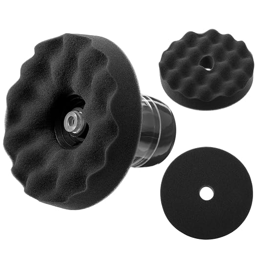 3 Pack Tire Shine Applicator Set Reusable, 2 Pack Replaceable Tire Dressing Applicator Pad Works with All Types of Shine & Gels, Professional Car Detailing Tool