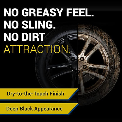 Maintain Tire Guard Side Wall Coating - Long Lasting Water-Based Acrylic Tire Shine Protectant for High-Gloss Finish, Durable Car Wheel Care Gel Repels Dirt and Water, No Sling - 16oz