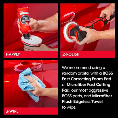 Griot's Garage BOSS Fast Correcting Cream for Car Polishing and Detailing, Swirl, Scratch Remover for Vehicles, One Gallon