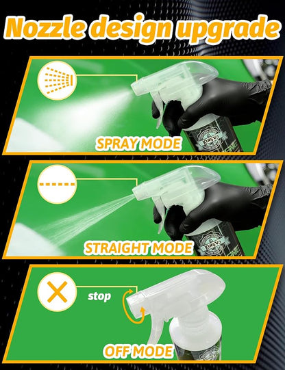 Kingvo Ceramic Coating for Cars, Car Wax Spray Graphene Ceramic Coating Shine Gloss Hydrophobicty for Auto Care Polish Detailing,10 OZ