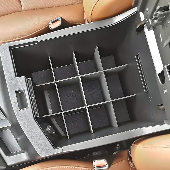 Vehicle OCD - Center Console Organizer for Toyota Tundra (2007-2013) / Sequoia (2008-2022) - Made in USA - SLX111