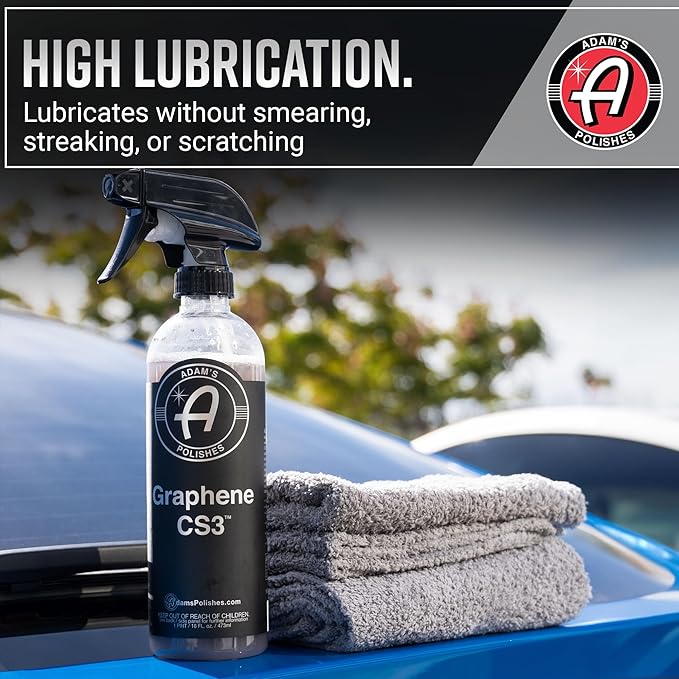 Adam's Polishes Graphene CS3 (16oz) - Graphene Waterless Wash Ceramic Spray Coating Detail Spray | High Gloss Car Wash Cleaning Spray for Car Detailing | RV Boat Motorcycle