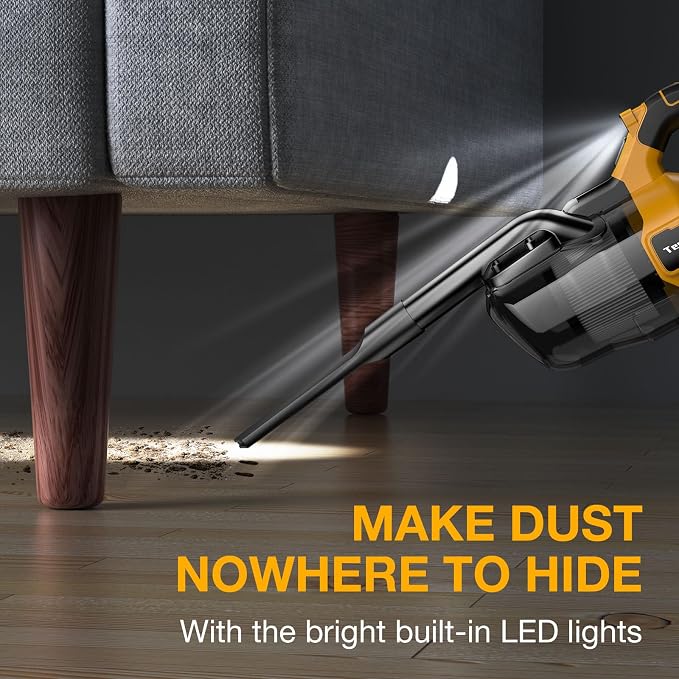 Cordless Vacuum Cleaner for 20V MAX Battery, Handheld Vacuum Cleaner for Home Car Hardwood Floor Carpet, Portable Shop Vacuum with Washable HEPA Filter(No Battery)