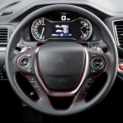 crosselec Carbon Fiber Central Control Steering Wheel Dashboard AC Panel Vent Cover Trim Kit for 2016-2018 Honda Pilot for 2017-2024 Ridgeline