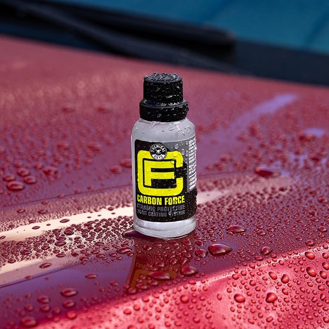 Chemical Guys Carbon Force Ceramic Protective Paint Coating System, Professional-Grade Protection, Gloss and Durability, Ceramic Coating Kit with 3 Microsuede Applicators, 1 fl oz