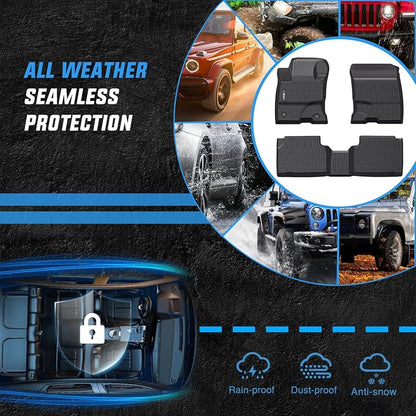Nilight TPE Floor Mats for Ford Escape (Hybrid Only) 2020 2021 2022 2023 2024 2025 2026,All Weather Custom Fit Heavy Duty Floor Liners