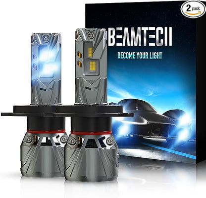 BEAMTECH H-4 Bulb, Fit For 2014-2021 Tundra, 2000-2013 2019-2022 Accent, 1997-2015 Tacoma, Pack of 2