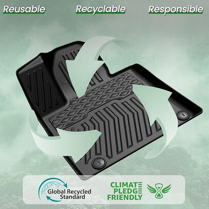 Floor Mats Set for 2021-2024 2025 2026 Kia Sorento Gasoline 6/7 Seats (Not Fit Hybrid), All Weather TPE Backrest Mat Cargo Liner Trunk Mat Accessories, Waterproof and Durable Car Mats