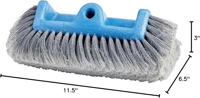 Dicor CP-SB125E Soft Bristle Exterior Wash Brush for Exterior RV Roof Cleaning and Maintenance