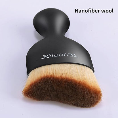 Car Interior Cleaning Brush, Car Duster Interior,Car Detailing Brush Dusting Brush,Car Interior Cleaning Tool, Auto Soft Hair Car Brush,Auto Interior Dust Brush for Air Vents(Brown)