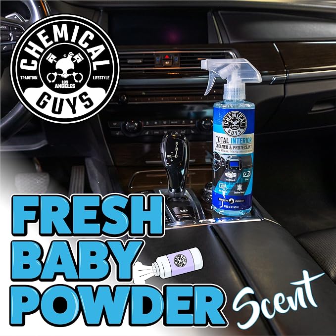 Chemical Guys SPI22016 Total Interior Cleaner and Protectant, Safe for Cars, Trucks, SUVs, Jeeps, Motorcycles, RVs & More, 16 fl oz (Pack of 2)