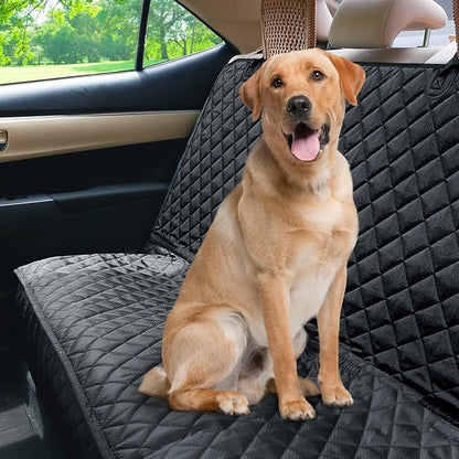 PETICON Waterproof Scratchproof Pet Bench Seat Covers for Cars, SUVs, Nonslip Durable Back Seat Cover for Dogs, 600D Oxford Fabric, Machine Washable