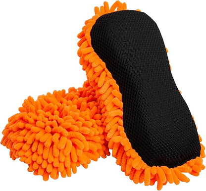 SCRUBIT Microfiber Car Wash Sponge - Non-Scratch Wash Mitt Microfibers for Cleaner Cars, Great for Everyday Cleaning - Automobile Cleaning Sponges Essential Part of Any Washing Kit - 2 Pack