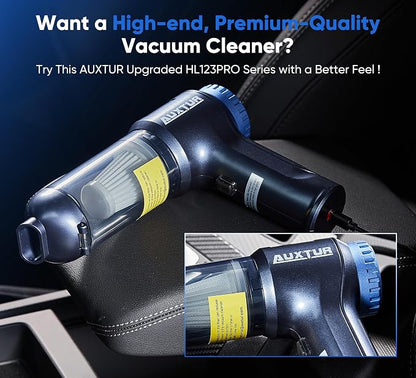 Car Vacuum Cordless, 3 in 1 Handheld Vacuum with Brushless Motor in 14000PA Powerful Suction, Mini Vacuum Cleaner with One-Touch Empty&2 Washable Filters, Portable Air Duster for Home, Desktop