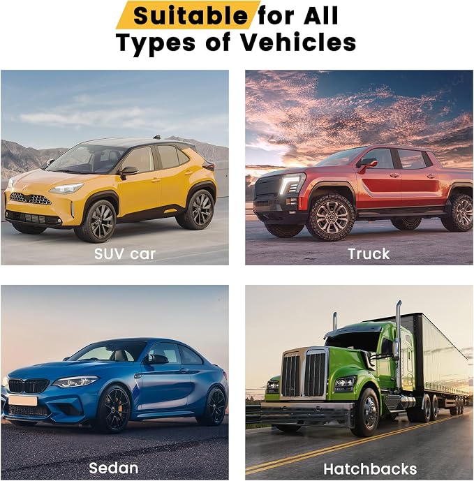 Windshield Sun Shade, Car Sun Shade Windshield, Reflector Sunshade Offers Ultimate Protection for Car Interior, Reflective Polyester Blocks Heat for Sedans, Mini SUVs, Hatchbacks - 57 x 31.5 inches