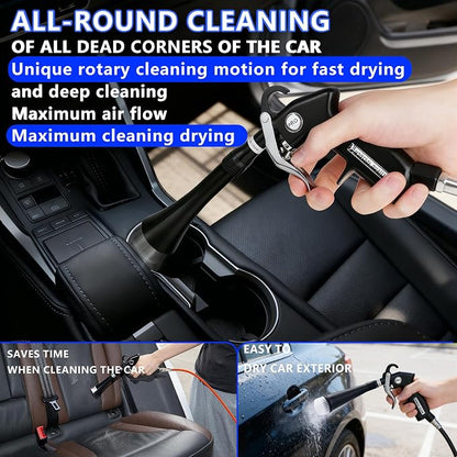 Car Cleaning Gun Detailing Interior Dryer Air Blow Gun, High Pressure Blower Gun, Car Detailing Kit for Quickly Blasting Dirt and Dust Works, Car Detailing Tools with Air Compressor