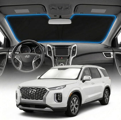 for Hyundai Palisade Sun Shade Windshield Cover - Custom Fit Palisade Accessories 2020-2025 2026 Sunshade Foldable UV Protection & Heat Shield Sun Visor Accessories
