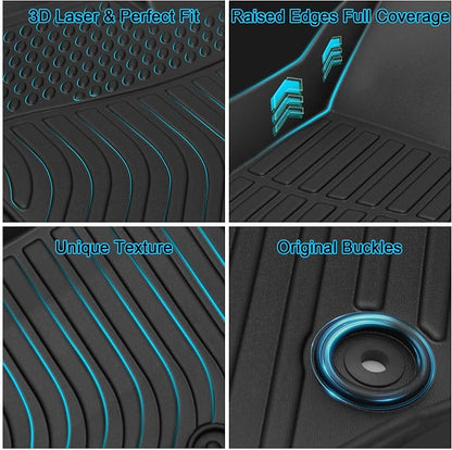 Floor Mats for Kia Sportage 2017-2022 (Gas ONLY), TPE Waterproof Non-Slip All Weather Protection Custom (Floor Mats & Cargo Liner)