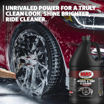 MA5X Wheel and Tire Cleaner | Concentrated, Brake Dust Remover | Rim Cleaner | Gallon Refill | Pack of 1