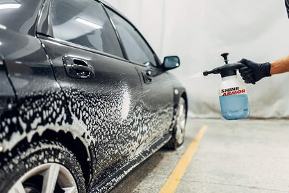 SHINE ARMOR Car Wash Soap for Foam Cannon Pressure Washer Foam Gun Wash Brush Mitt | Detailing & Cleaning Supplies Safe on Wax Ceramic Coating Polish Windshield | Shampoo 16 Fl Oz