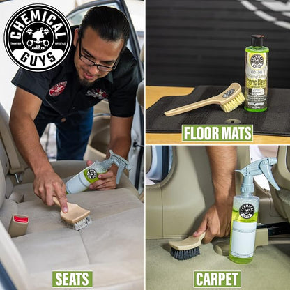 Chemical Guys Foaming Citrus Fabric Clean, Carpet and Upholstery Cleaner - Car Carpet Cleaner for Seats, and Floor Mats, Safe for Home, Office & More, Citrus Scent - 16 oz