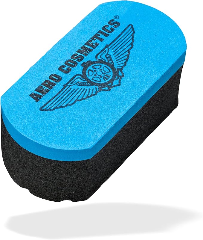 Aero Cosmetics Tire and Trim Dressing Applicator Reusable Tire, Rubber Care Conditioner & Shine Applicator for Your Car, Aircraft, RV, Boat and Motorcycle
