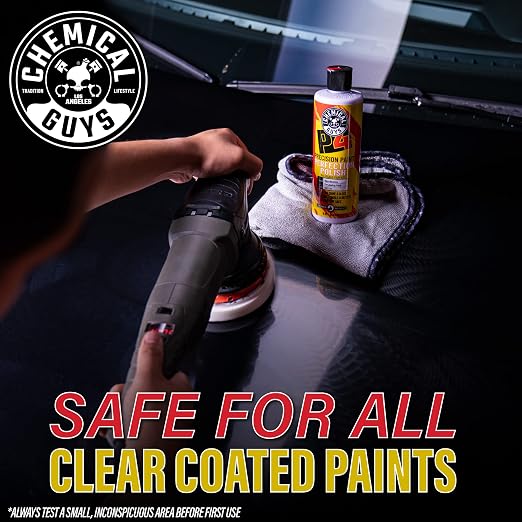 Chemical Guys P4 Precision Paint Perfection Polish - Scratch Remover & Swirl Remover for Cars, Trucks, Motorcycles, & SUVs, Fixes Paint Imperfections & Towel Marks, Restores Gloss & Clarity, 16 oz