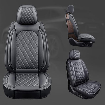 MIROZO Front Seat Covers for Car, Car Seat Covers Black Car Seat Protectors Waterproof Automotive Seat Covers Vehicle Cushion Cover Breathable Fit for Most Sedan, Truck and SUV (Black,2PCS)