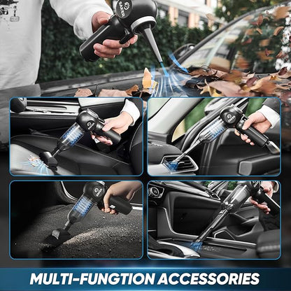Saker Portable Car Vacuum Cordless 20000Pa 6 in 1 Multifunctional Adjustable Small Handheld Vacuum 7800mAH with Brushless Motor for Gifts, Car Home and Office SW-102