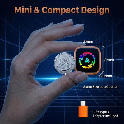 2-in-1 Wireless CarPlay Adapter for iPhone & Android Auto, Converts Wired to Wireless CarPlay in 5 Sec, Plug & Play No App Needed, Auto-Reconnect, Mini Dongle for 1000+ Cars iOS 10+ Android 11+
