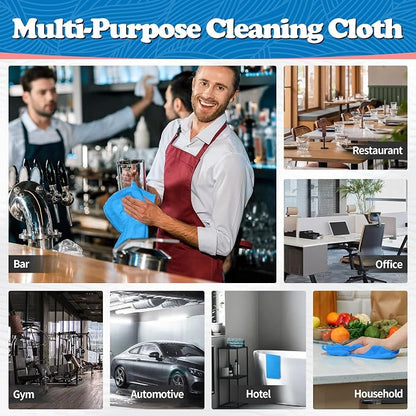 FIXSMITH Shop Towels, Microfiber Cleaning Cloth Bulk, 200 Pack Microfiber Towels for Cars, All-Purpose Absorbent Cleaning Rags, Dust Cloth for Automotive, Mechanic, Garage, Bar, 11.5 x 11.5 inch