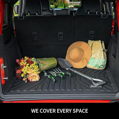 OEDRO Cargo Trunk Liner Fit for 2010-2017 Chevrolet Equinox L/LS/LT/LTZ/Premier& 10-17 GMC Terrain SL/SLE/SLT/Denali, All Weather Custom Fit Anti-Slip Cargo Mat, Black